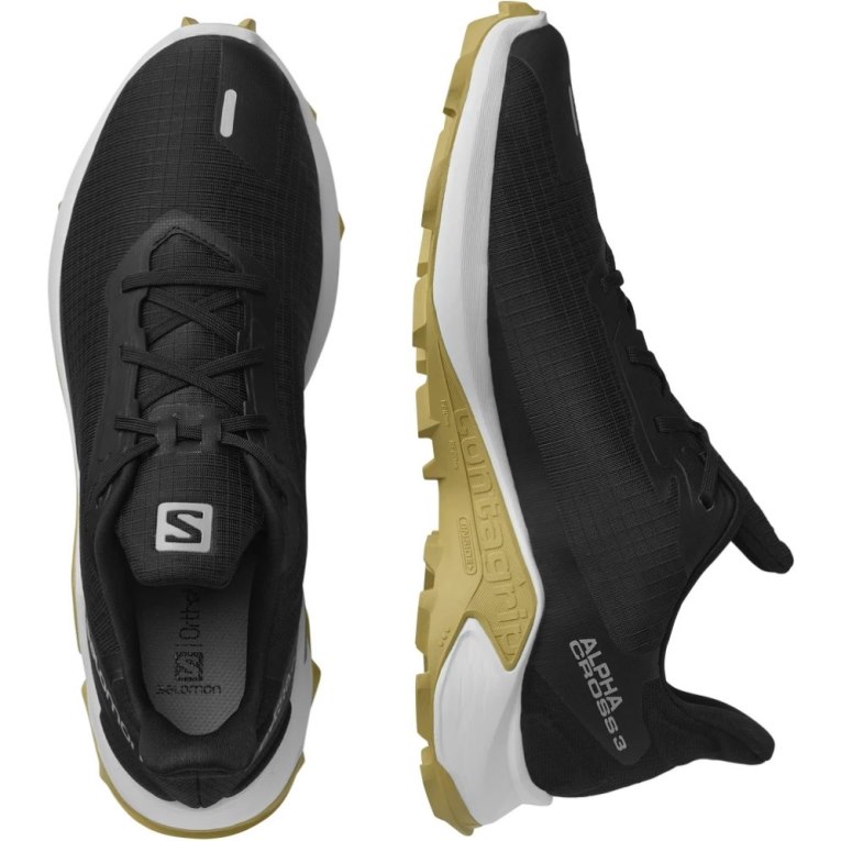 Tenis Para Trail Running Salomon Alphacross 3 Hombre Negros | MX QGZF645